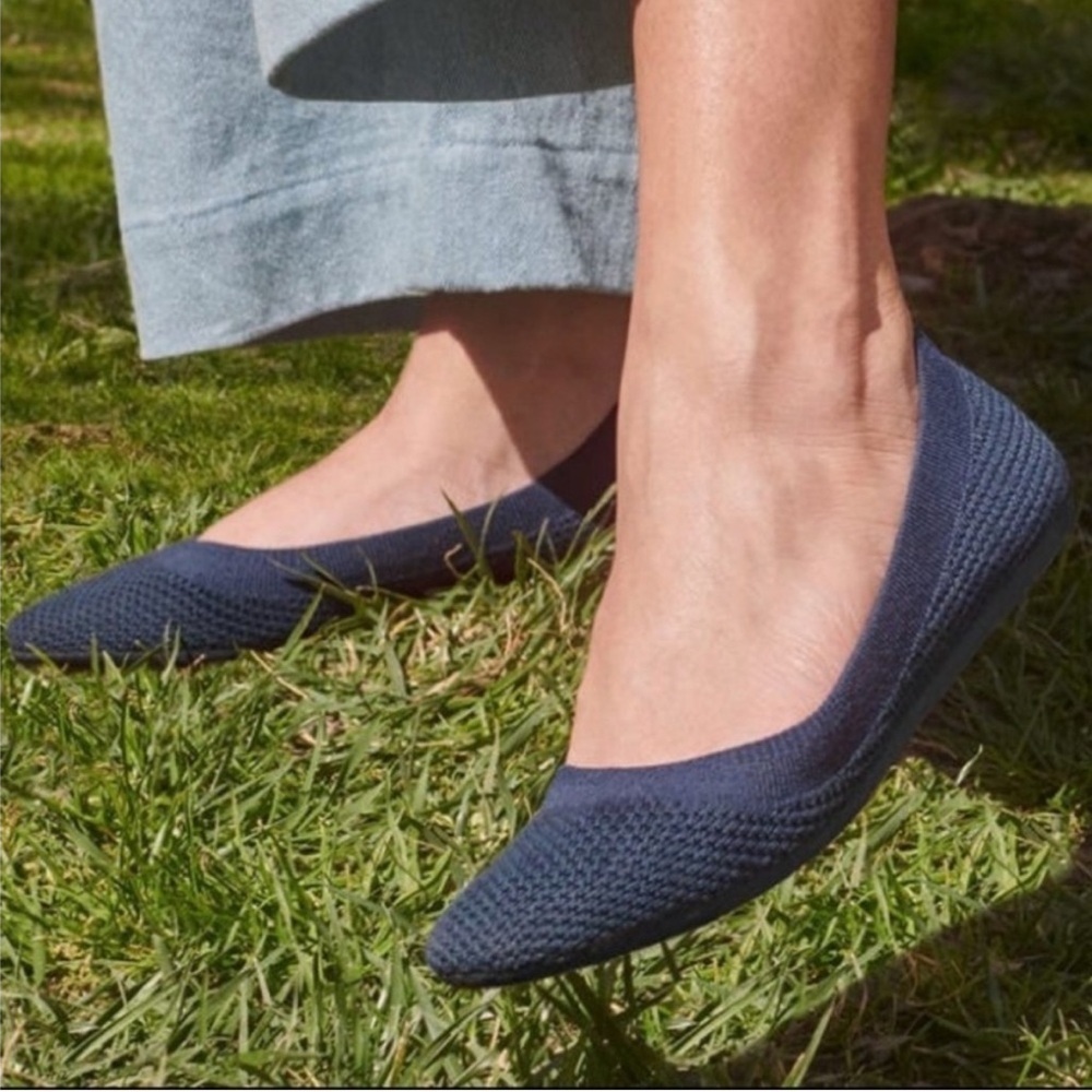 Allbirds Tree Breezers Slip On Shoes Ballet Flats 6 Navy Blue Preppy Minimal